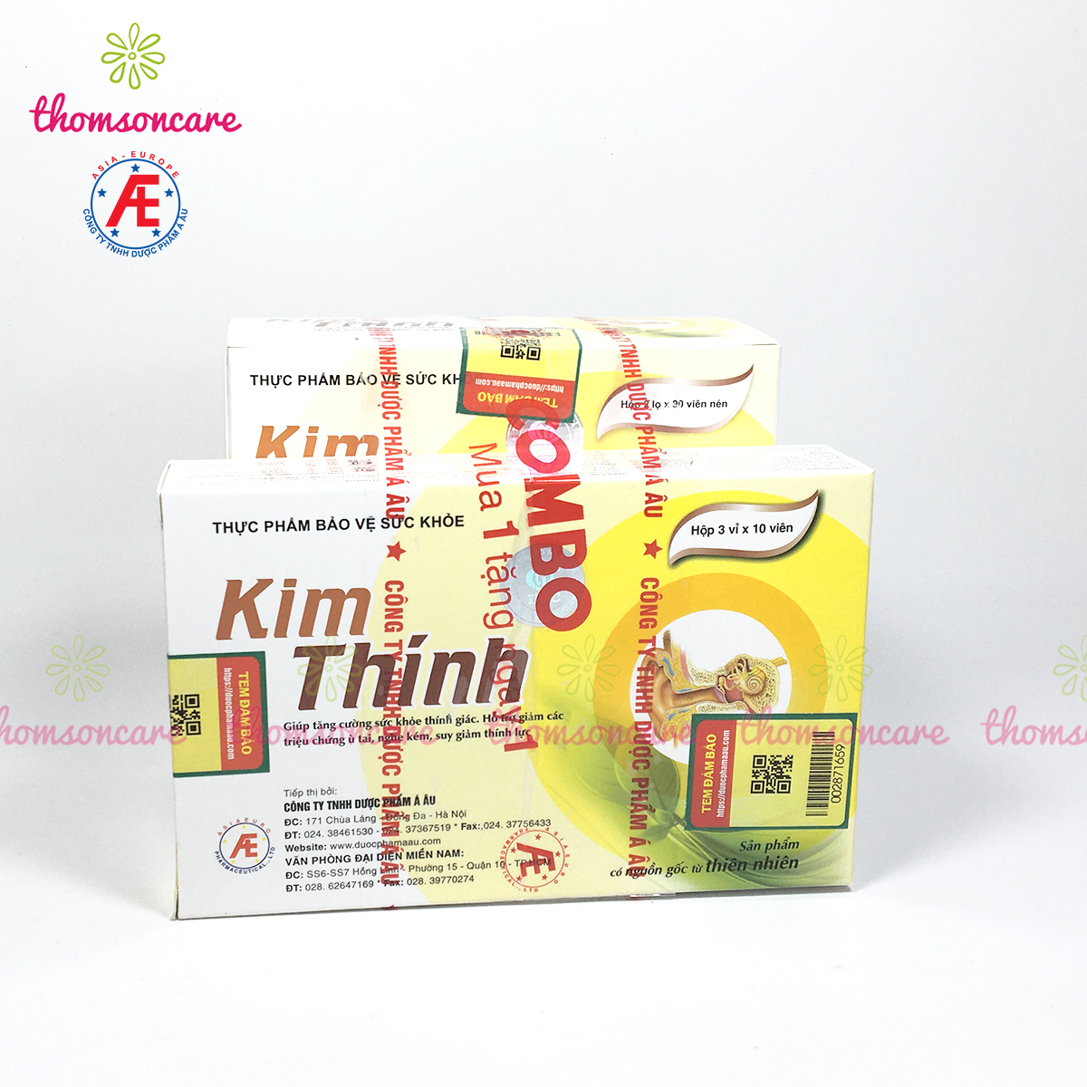 Kim thính - Dạng lọ mẫu mới tiết kiệm hơn - Tăng cường thính lực, cải thiện nghe không rõ, ù điếc tai từ thảo dược