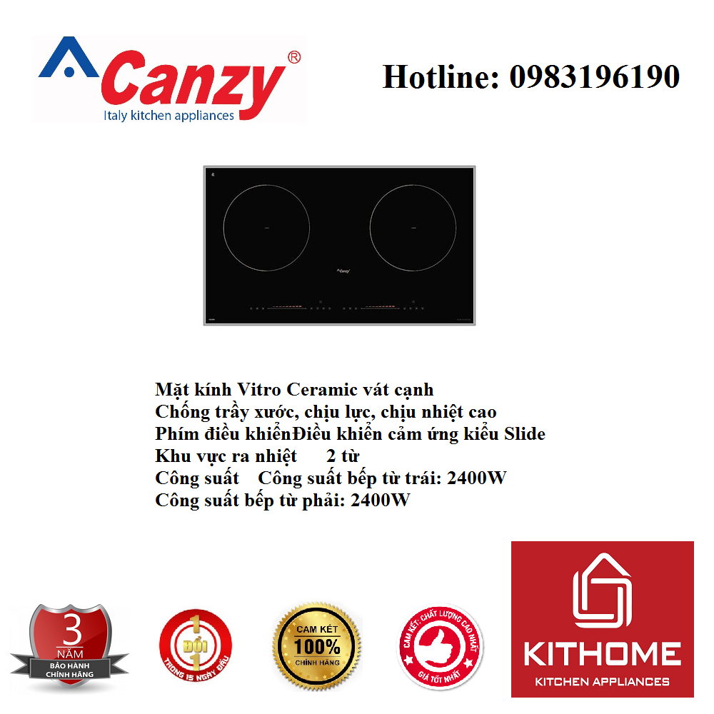 Bếp điện từ CANZY CZ I89 - Hàng nhập khẩu chính hãng