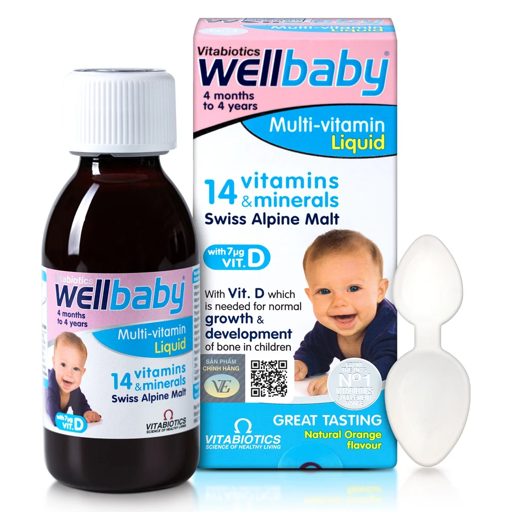 Vitamin tổng hợp Wellbaby cho bé từ 6 tháng đến 4 tuổi 150ml