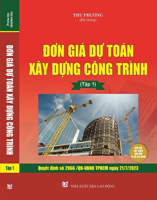 Combo 3 Cuốn Đơn Giá Dự Toán Xây Dựng Công Trình Thành Phố Hồ Chí Minh