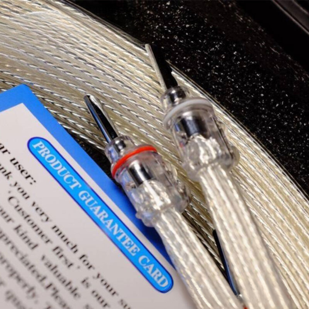 Dây loa Audiomeca S30 mạ bạc cao cấp 1,5m | Jack bắp chuối | Lõi đồng OFC tinh khiết | Chất âm trung thực và chính xác | Truyền tải âm thanh rõ ràng, chi tiết | Thiết kế chống nhiễu tốt | Vỏ bọc PVC bảo vệ | Chất lượng hi-end | Hàng Nhập Khẩu