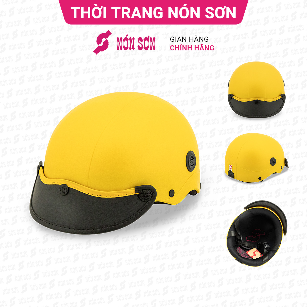 Mũ bảo hiểm lỗ thông gió NÓN SƠN chính hãng ATG-VG254