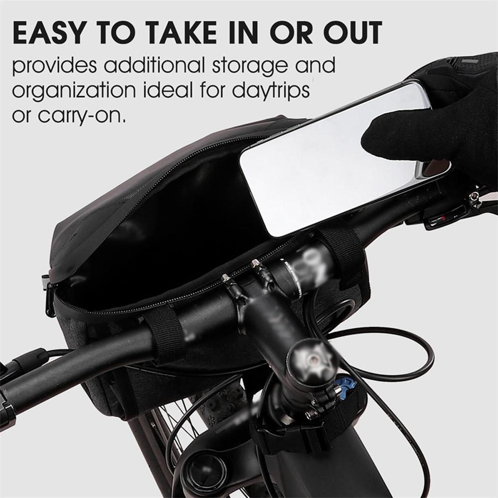 WEST BIKING 2.5L Bicycle Bag Multi-use Bike Bag Scooter Bike Front Storage Bags Anti-drop Wear-resistant Cycling Bag