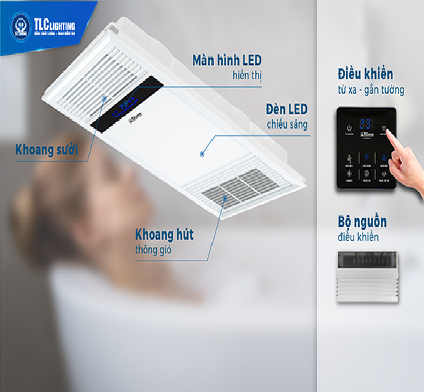 QUẠT SƯỞI ÂM TRẦN ĐA NĂNG LUXURY 3060 TLC LIGHTING - HÀNG CHÍNH HÃNG