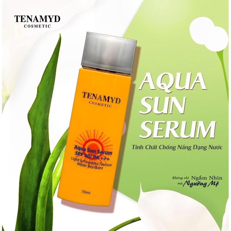 TINH CHẤT CHỐNG NẮNG DẠNG NƯỚC - TENAMYD - AQUA SUN SERUM SPF50/PA+++ 70ml