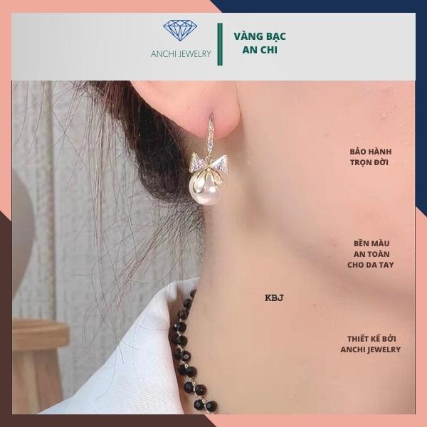 Bông tai bạc cao cấp, mẫu mới sang chảnh,trẻ trung,Hàn quốc,anchi jewelry