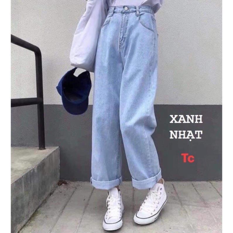 Quần bò ống rộng gập gấu Quần jeans nữ rách , quần jeans nữ lưng cao ôm dáng , quần cạp cao