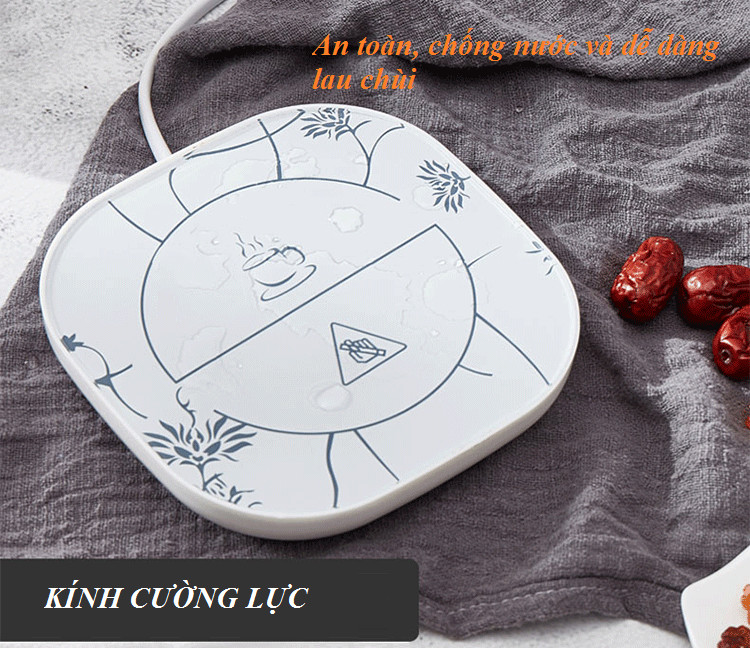 Ly uống nước cafe giữ nóng nhiệt độ, ly đun nước văn phòng, cốc gia nhiệt giữ nóng