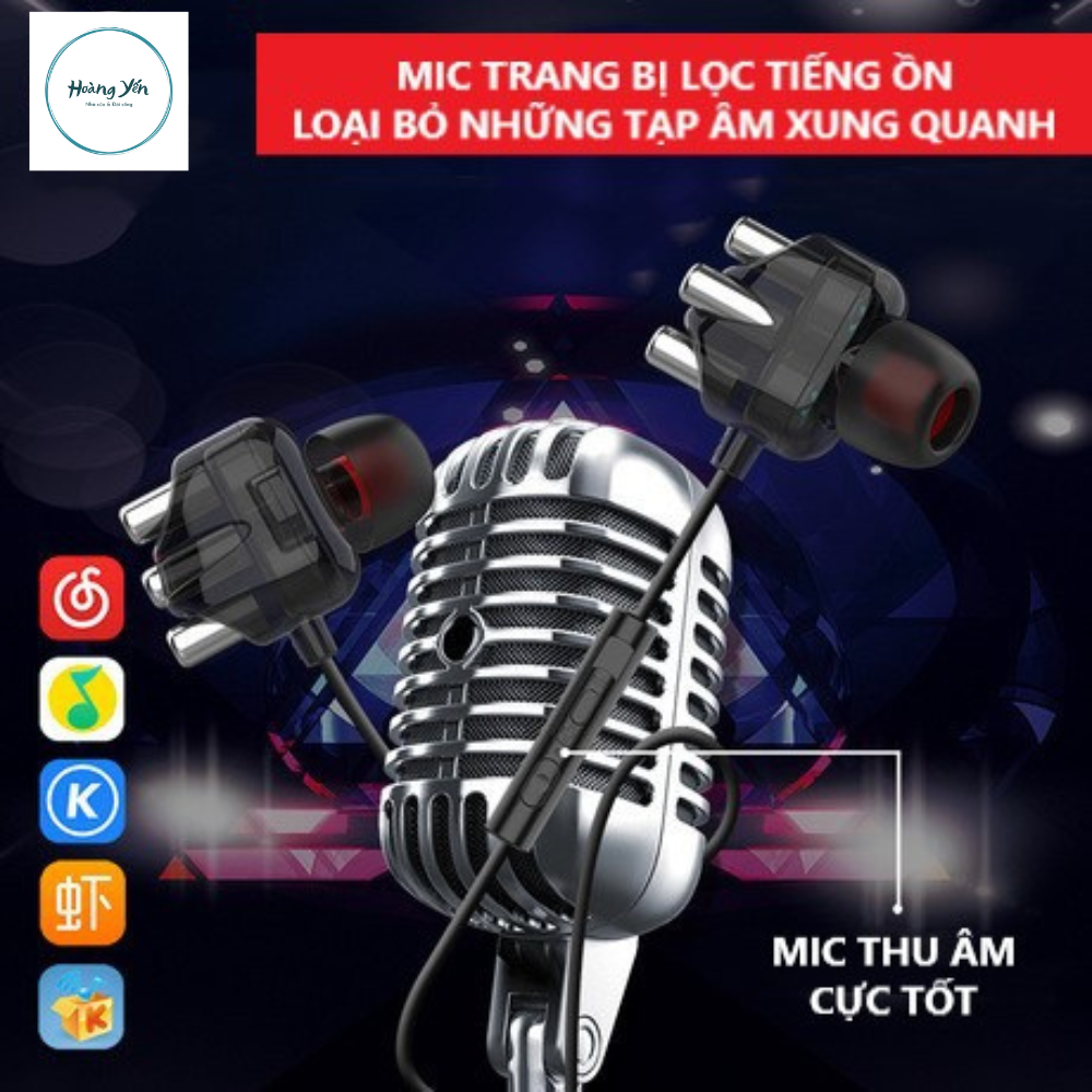 Tai Nghe Nhét Tai Chống Ồn A6 PRO Super BASS Thiết Kế Mới Âm Thanh Cực Đã