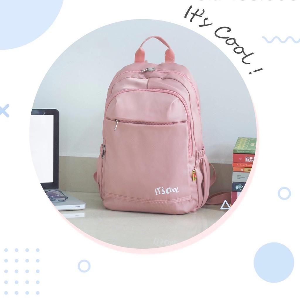 Balo học sinh vải dù cao cấp, tone pastel thời trang - BOM