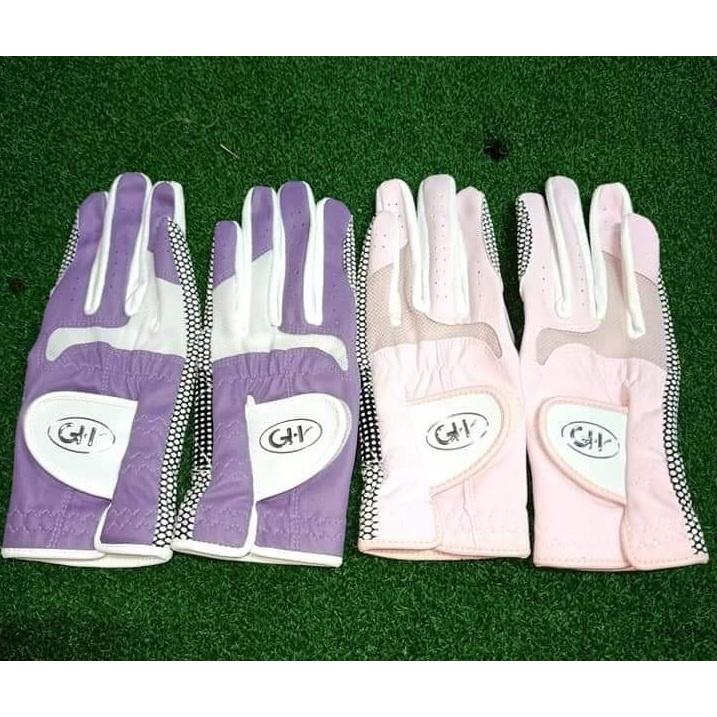 Găng tay chơi golf nữ chống trượt chống nắng thoáng khí thấm hút mồ hôi cực tốt 1 đôi GT006 - Hồng,20