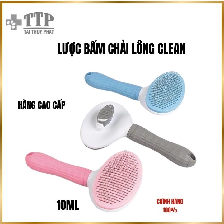 Lược chải lông chó mèo có nút bấm CLEAN - Pet Tài Thủy Phát -T015