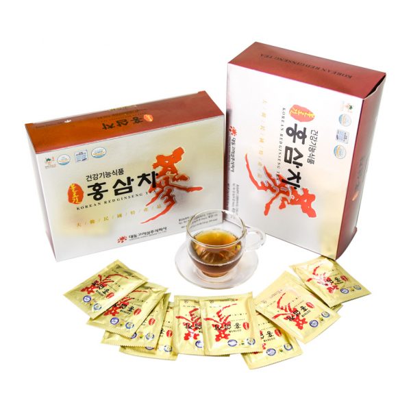Hộp 50 gói Trà Hồng sâm Daedong Hàn Quốc -