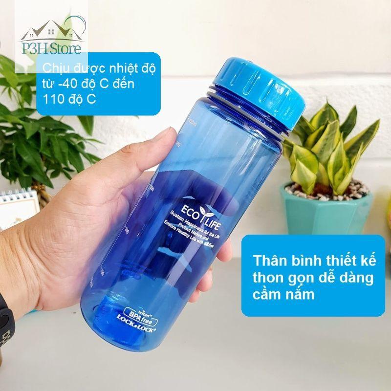 Bình nước cho bé đi học Lock&Lock Eco Life nhựa Tritan dung tích 500ml ABF613