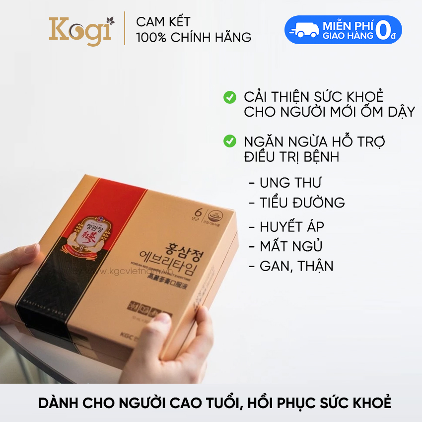 [Combo] Nước hồng sâm Hàn Quốc KGC Everytime Balance 10ml x 30 gói - Tặng 1 Kẹo hồng sâm 120g