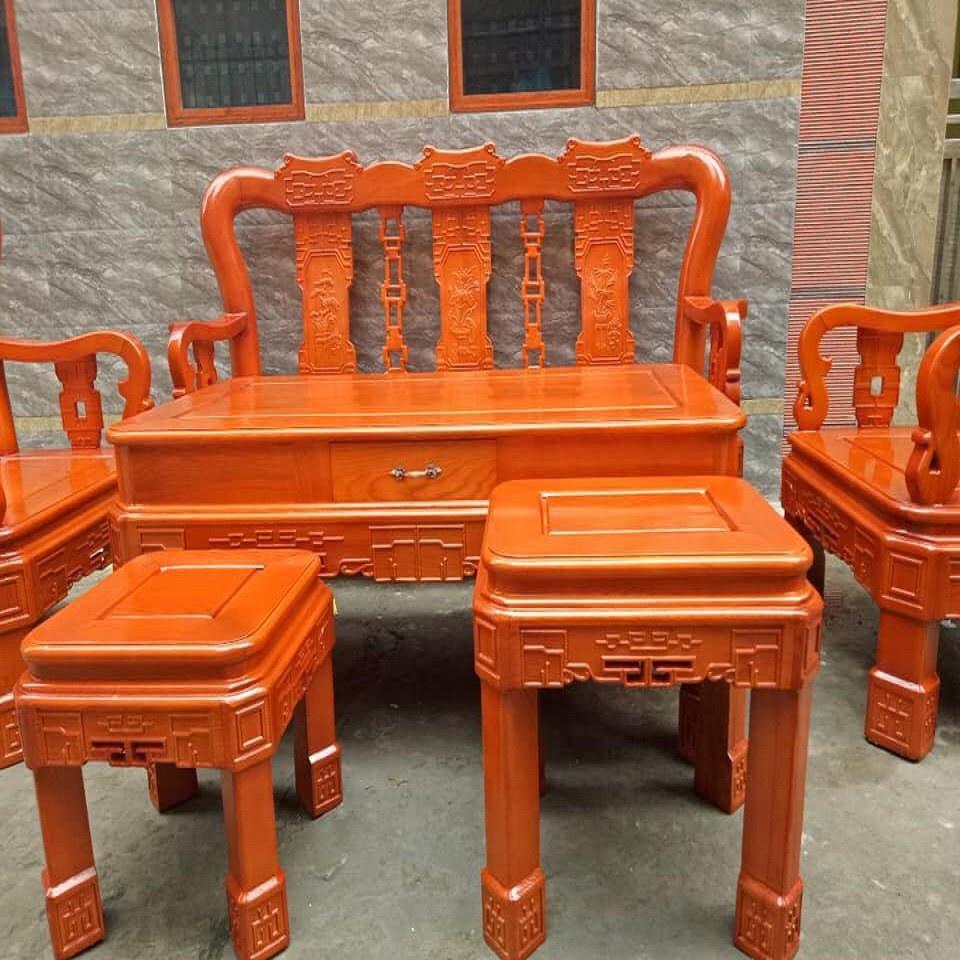 Bộ bàn ghế Minh Quốc Triện gỗ Sồi Nga