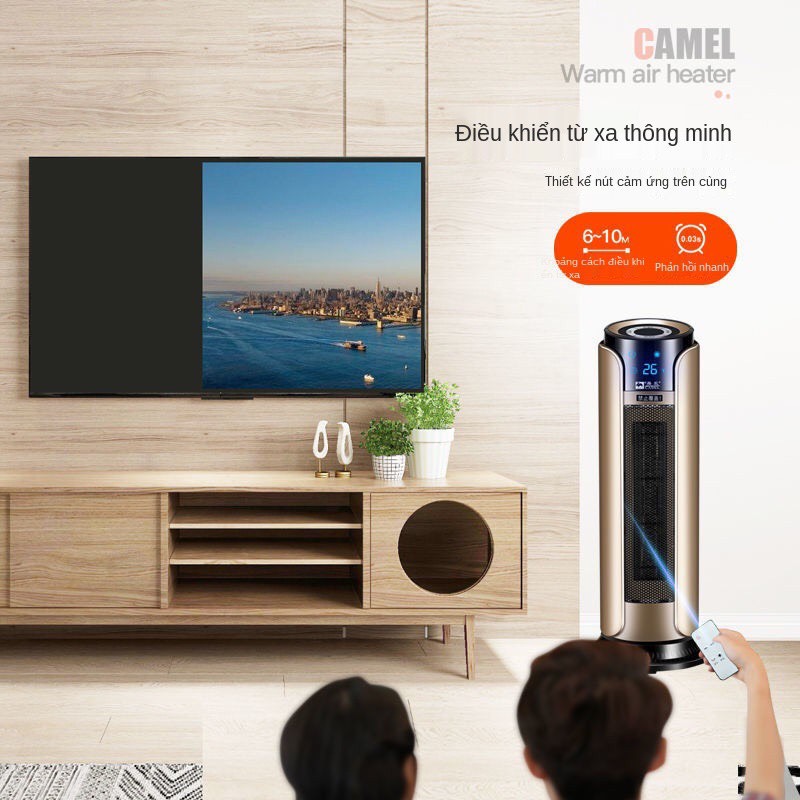 Máy sưởi gốm làm ấm không khí công suất 2000W camel 3 cấp độ Hàng nhập khẩu V600