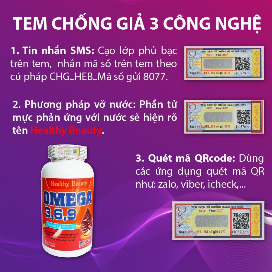 Viên Uống Healthy Beauty Omega 3,6,9 Từ Dầu Hạt Lanh