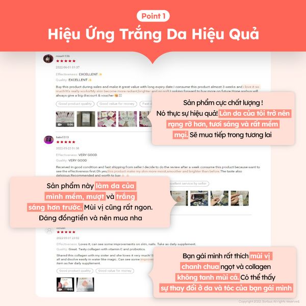 Bột Uống Sorbus Collagen Fish Scale + Vitamin C Cao Cấp Collagen Vảy Cá Cao Cấp, Căng Mịn, Giảm Lão Hóa