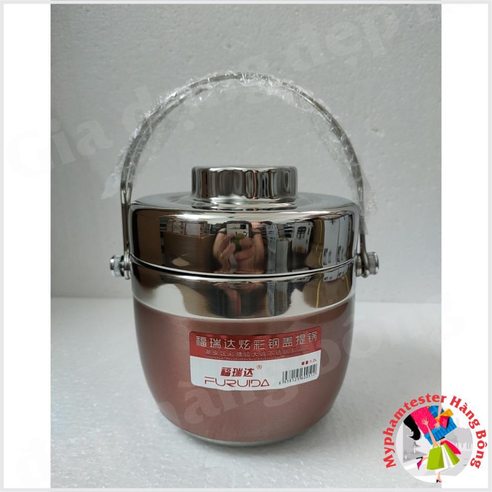 CẶP LỒNG TÁO INOX 304 CAO CẤP 2 NGĂN CÓ DUNG TÍCH 1,2L - 1,5L