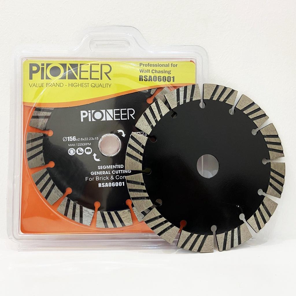LƯỠI CẮT GẠCH - ĐÁ RSA06001 9 răng đường kính phi Ø158mm công nghệ ép nóng cao cấp