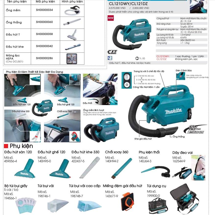 Đầu thổi khe mềm xanh 640mm Makita 140J64-3 cho CL121DZ | DCSG