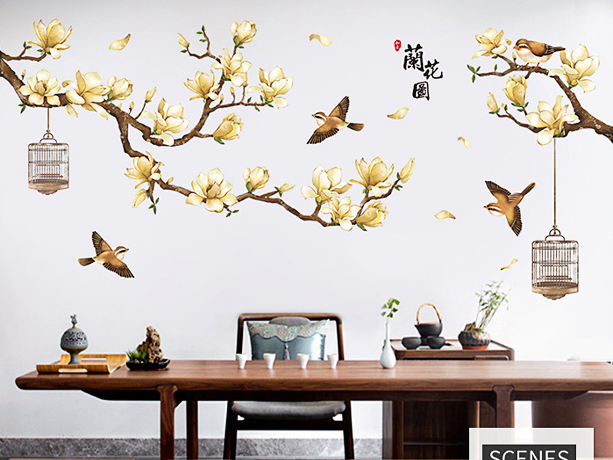 DECAL CÀNH MAI VÀNG