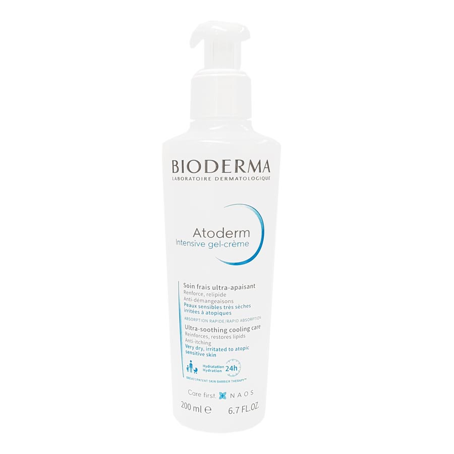 Kem dưỡng ẩm và làm dịu dạng gel cho ra rất khô đến viêm da cơ địa Atoderm Intensive gel-crème 500ml