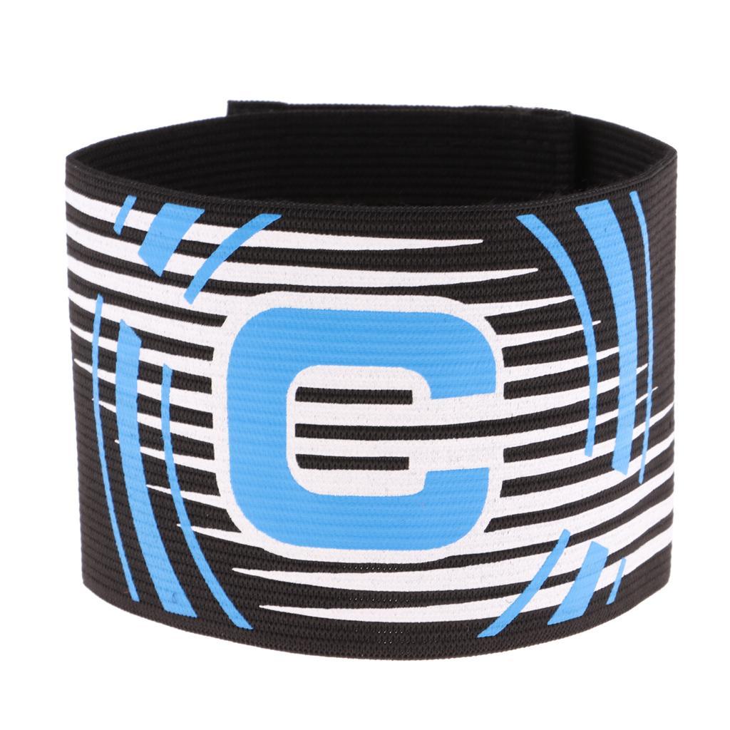 3-5pack Captain Armband Football Soccer Sports Adjustable Arm Bands Black