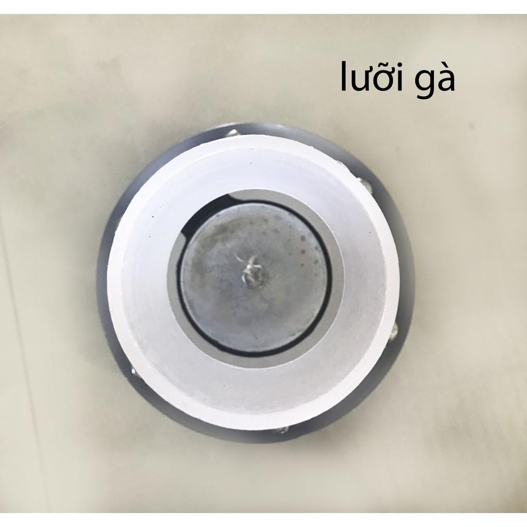 lúp pê 2 đầu (lưỡi gà) nhựa trắng trong phi 60