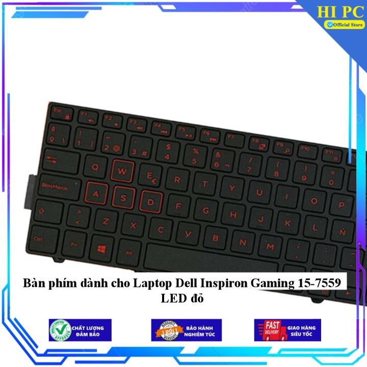 Bàn phím dành cho Laptop Dell Inspiron Gaming 15-7559 LED đỏ - Hàng Nhập Khẩu