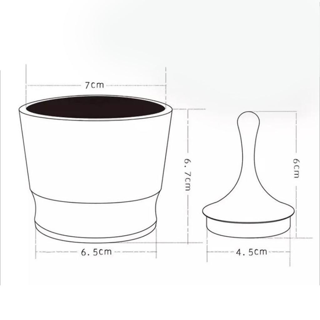 1 Set Grinder Dosing Ring,  Coffee Powder Receive Cup DIY Home Espresso Making , Suit for 58MM profilter