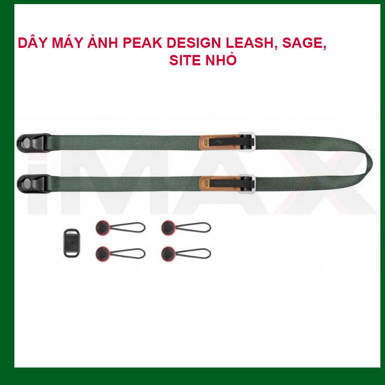 DÂY ĐEO MÁY ẢNH PEAK DESIGN LEASH, SAGE, SITE NHỎ - HÀNG CHÍNH HÃNG