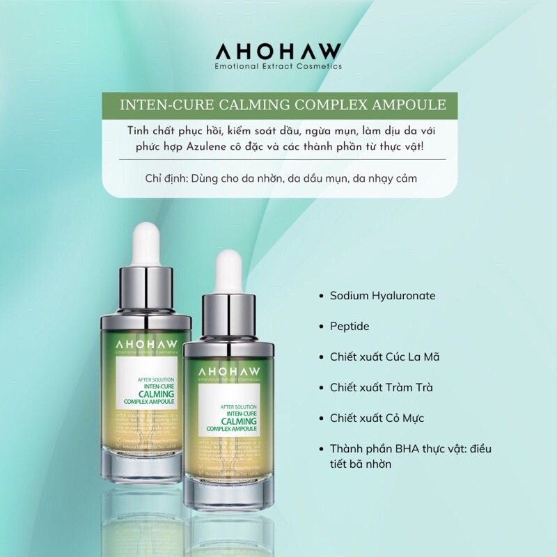 Tinh Chất Phục Hồi Da Cao Cấp Ahohaw After Solution - Hàng Chính Hãng