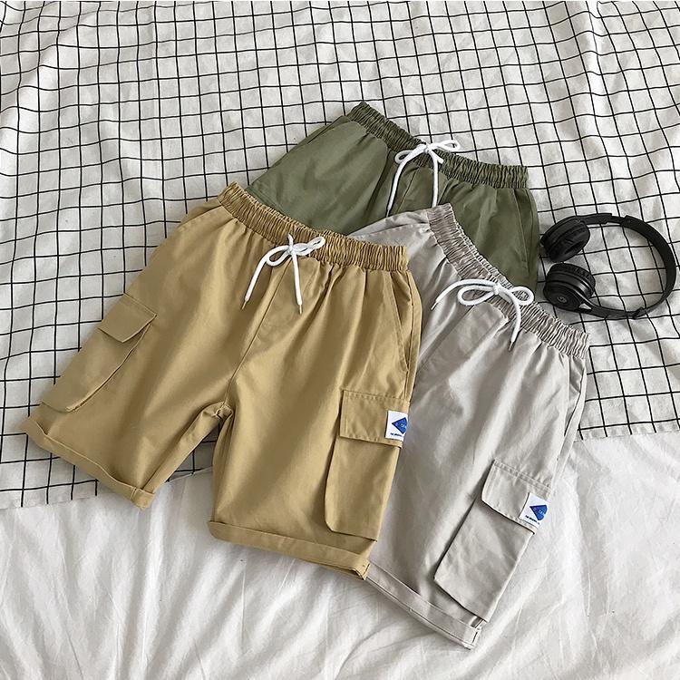 Quần Short Kaki Nam Nữ Túi Hộp Unisex- MayLinh shop- Quần Đùi Túi Hộp Dây Rút, Chất Liệu Vải Kaki Dày Dặn Form Chuẩn