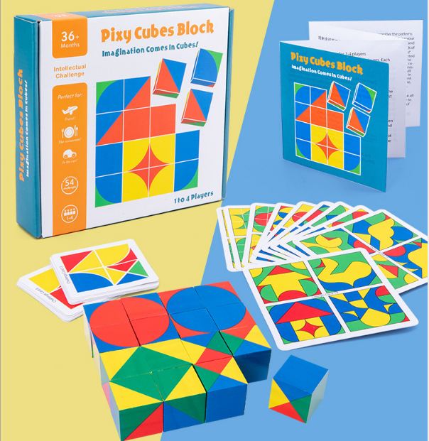 ĐỒ CHƠI PHÁT TRIỂN TƯ DUY, LOGIC PIXY CUBES BLOCK