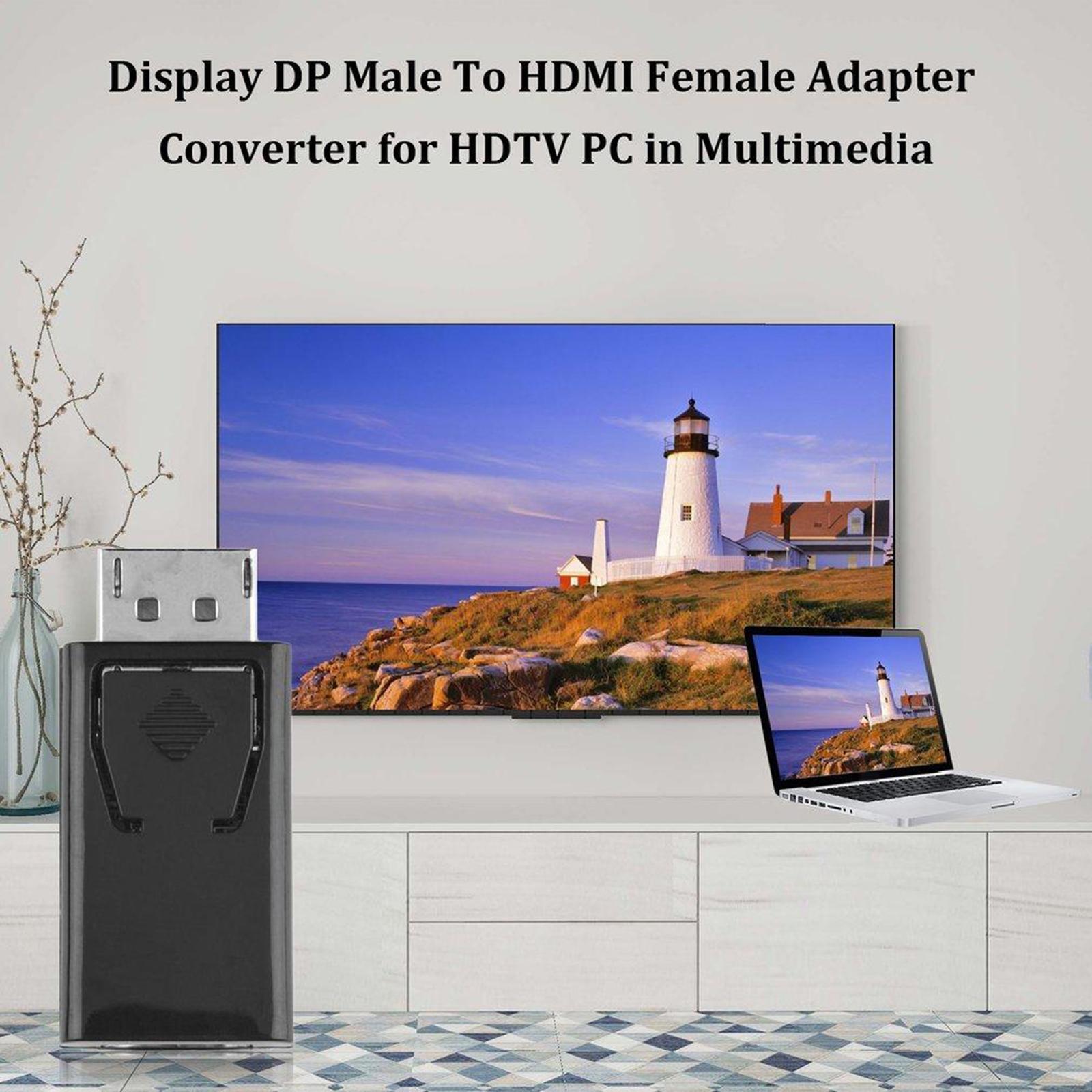 Mini  to   Adapter DP to   1080P for PC Laptop Desktop
