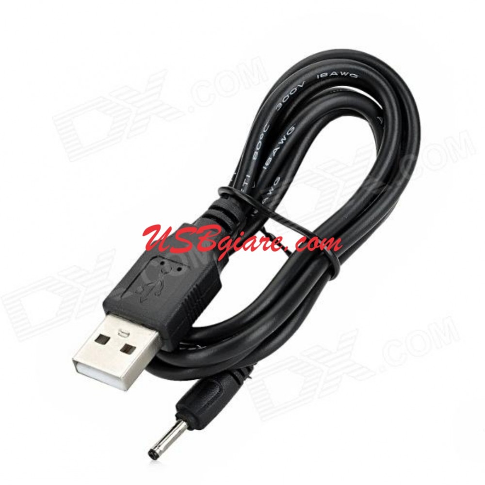 Dây nguồn 1 đầu USB ra đầu tròn cỡ trung 3.5mm【USBgiare,Com】