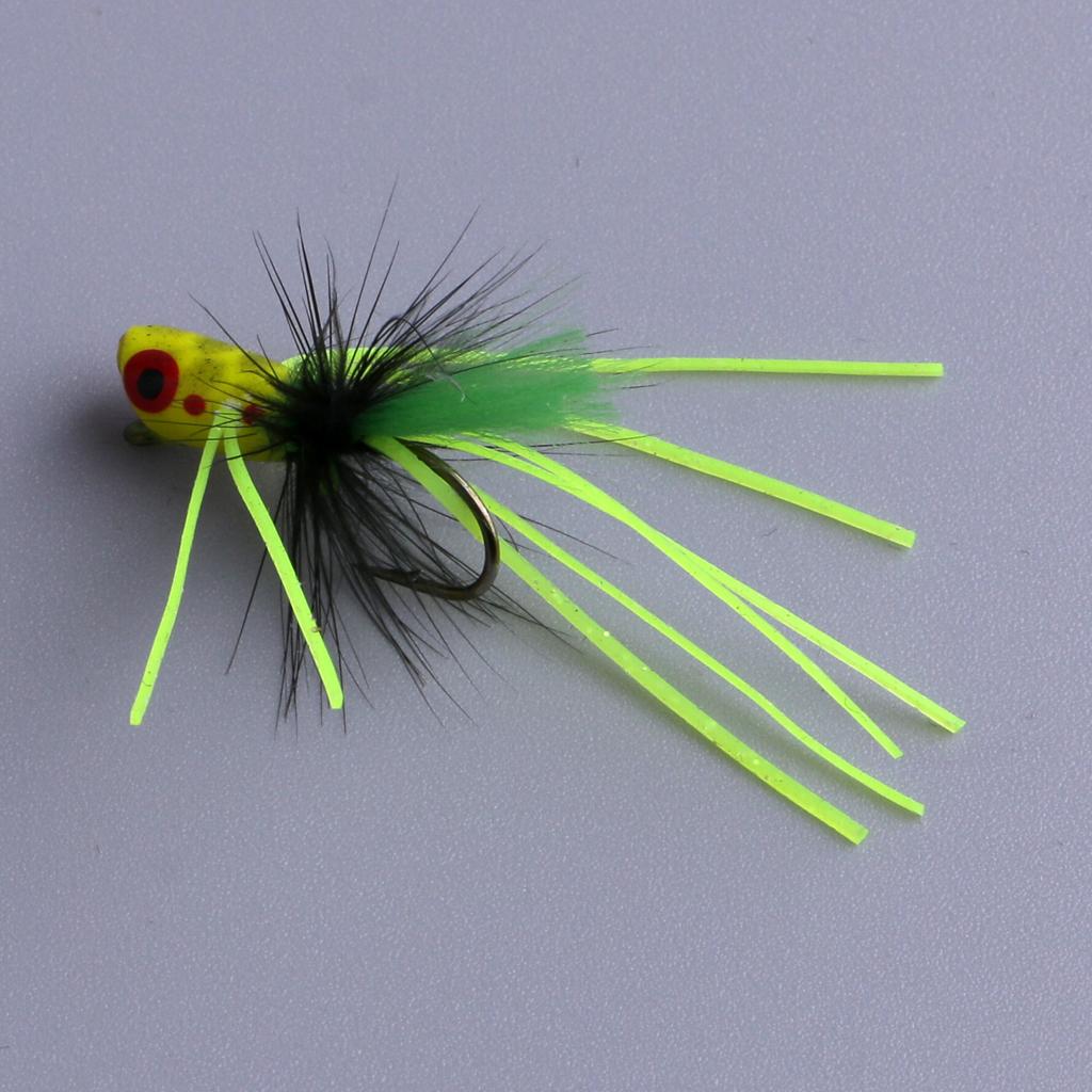 Fly Dry Fishing Floating Popper Flies Artificial Fishing Baits