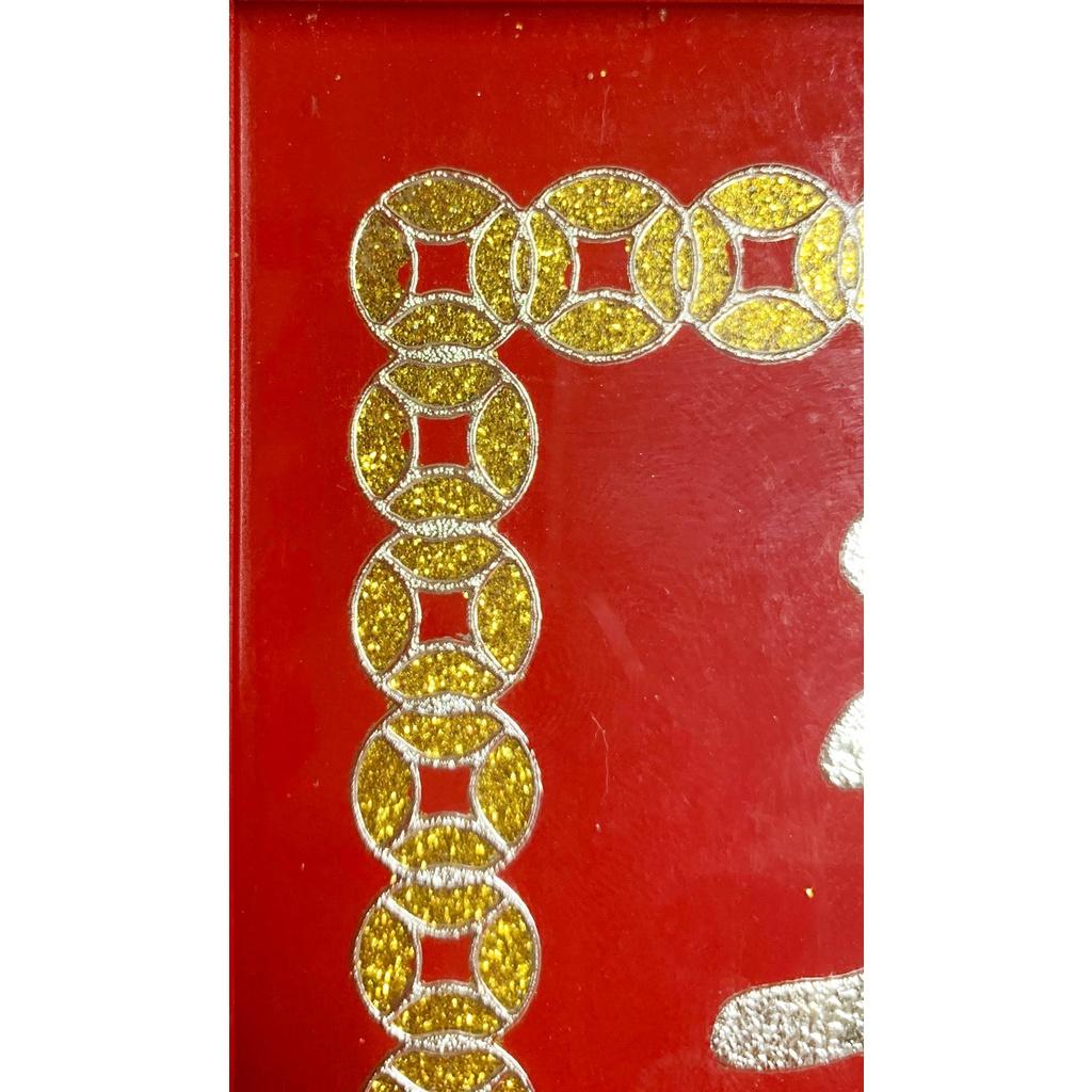 Bài vị ông Táo mẫu RETRO - khắc chữ bạc - Nhũ Bạc - cao 30cm