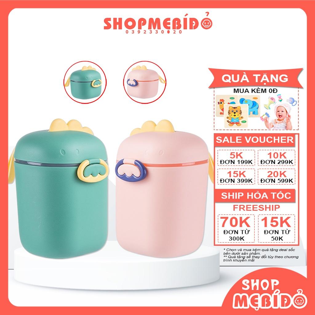 Hộp Chia Sữa, Hộp Đựng Sữa Bột, Đồ Ăn Khô Cho Bé Hình Khủng Long Cao Cấp SHOPMEBIDO