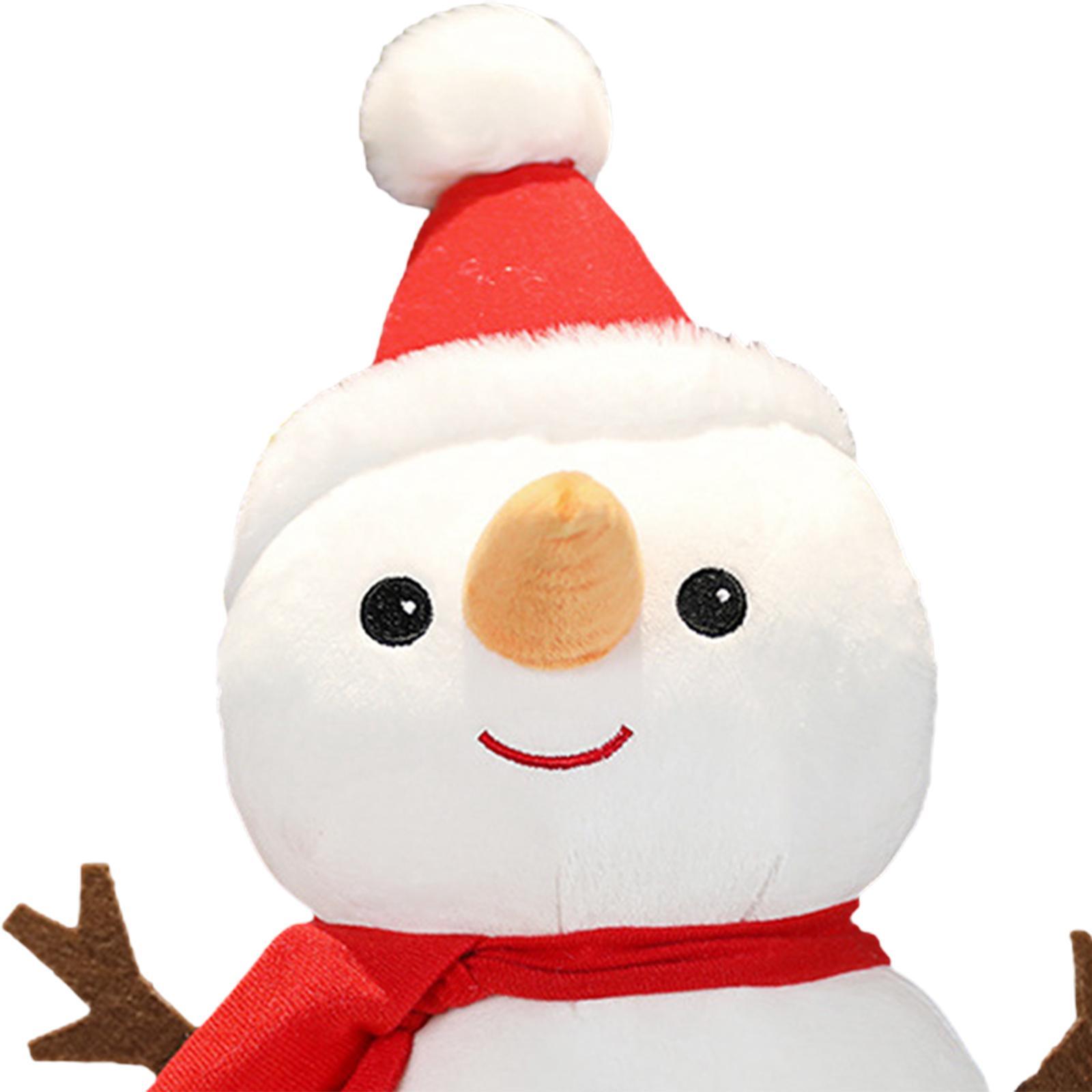 Christmas Plush Toys Snowman Plush Doll Stuffed Animal Snowman Plush Toy for Boy Girls Xmas Decorations Home, Office, Car Ornament
