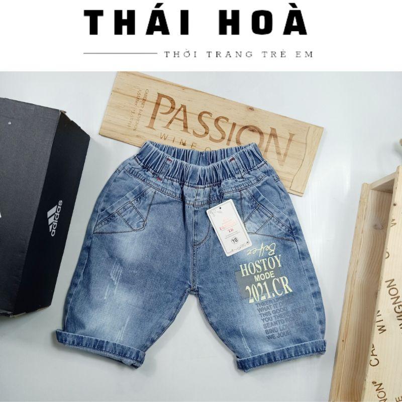 Quần lửng jean size đại bé trai