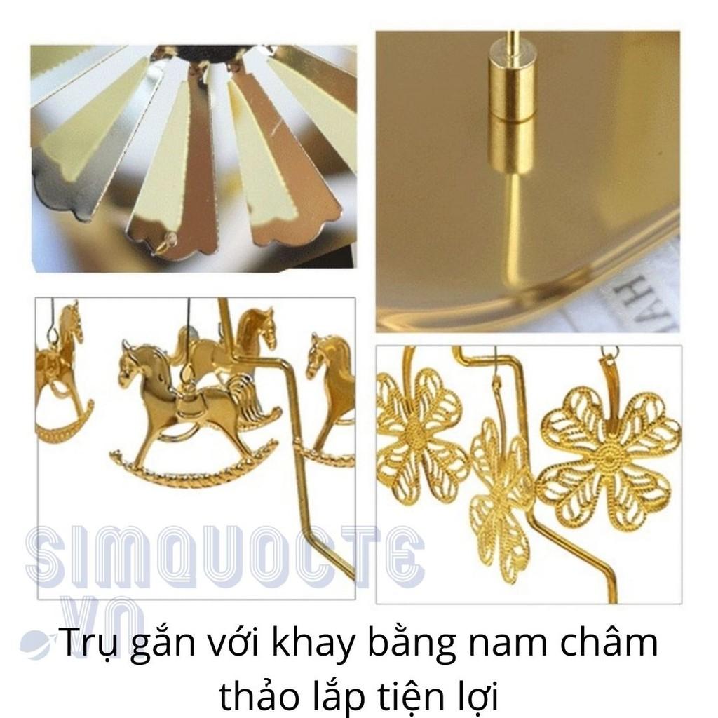 Phụ kiện chong chóng nến xoay mạ vàng cho nến thơm