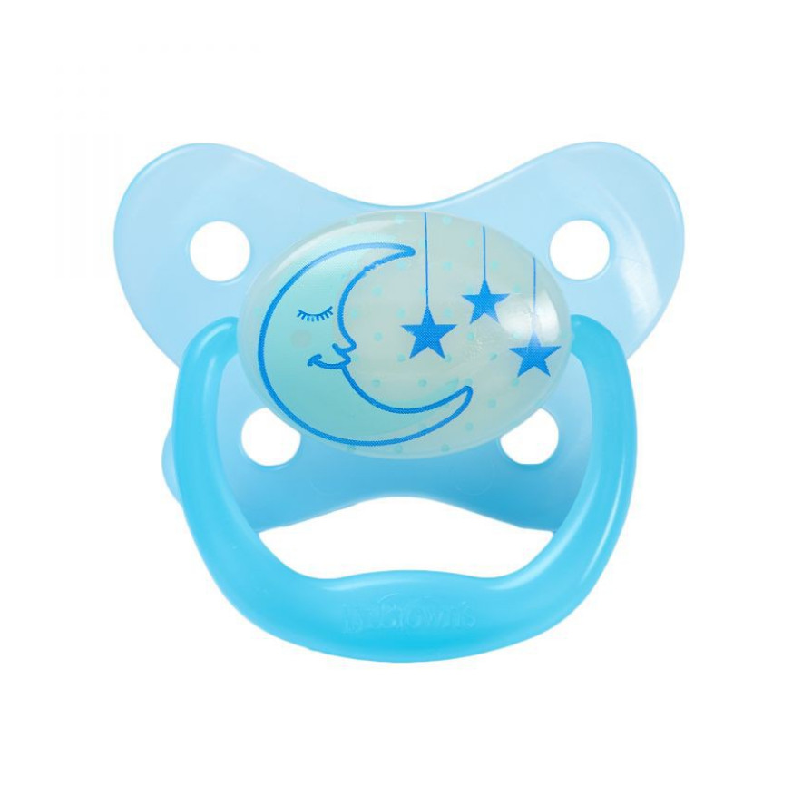 Ty ngậm đơn phát sáng dạ quang Prevent chỉnh nha Dr.Brown's