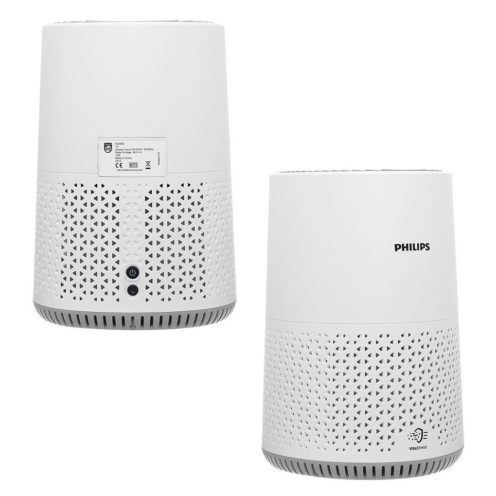 Máy lọc không khí Philips AC0650/10 -Lọc hạt mịn, Nhỏ gọn, Tiết kiệm điện, Dành cho phòng 44m² - Hàng chính hãng