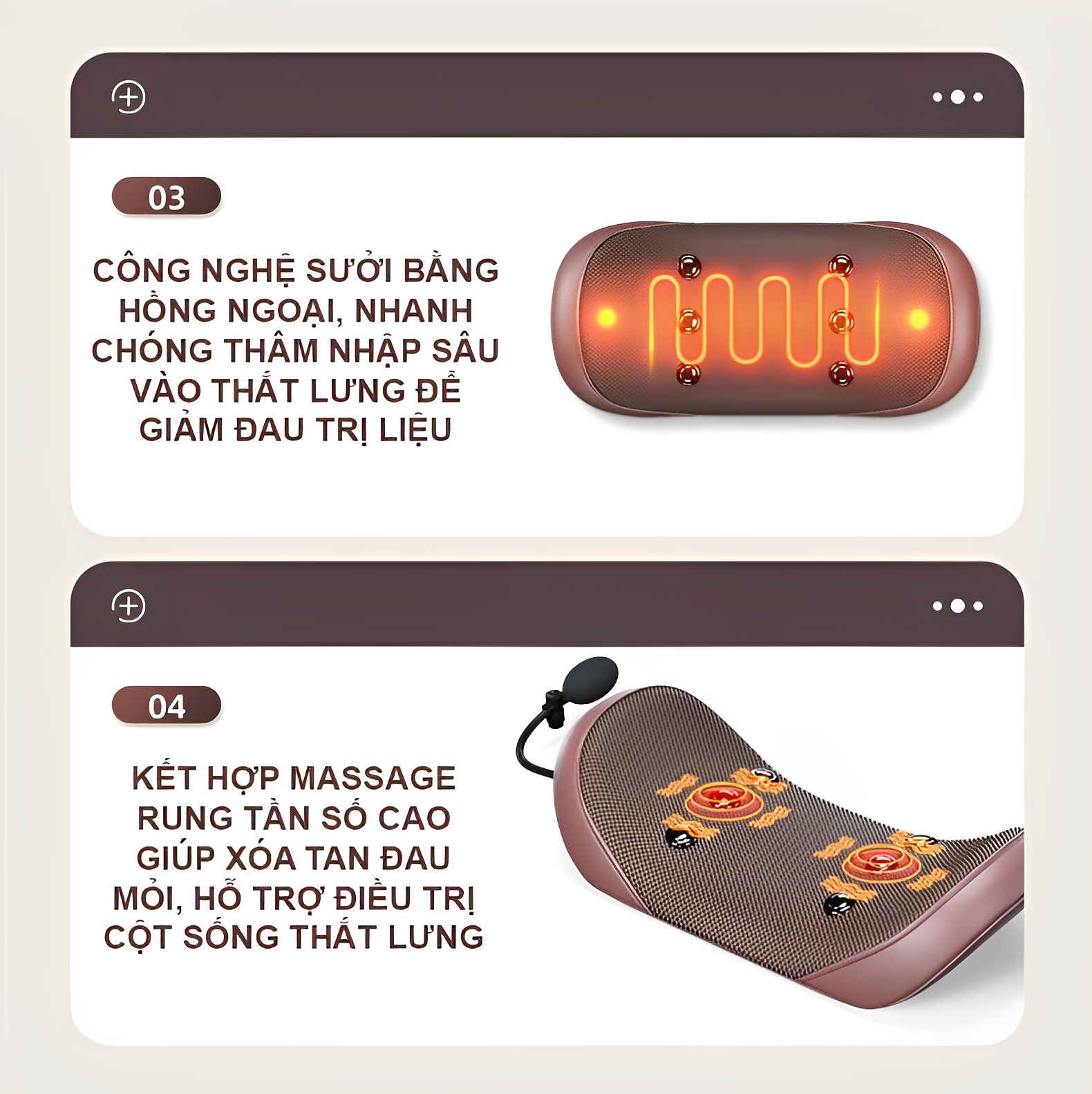 Đệm/Nệm massage toàn thân đa năng cao cấp KASOMA sưởi hồng ngoại có điều khiển Tiếng Việt, Đệm massage trị lưng chườm, bi nam châm