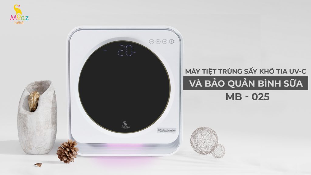 Máy Tiệt Trùng Sấy Khô Tia UV-C Moaz Bebe MB-025 Mẫu Mới Nhất 2021