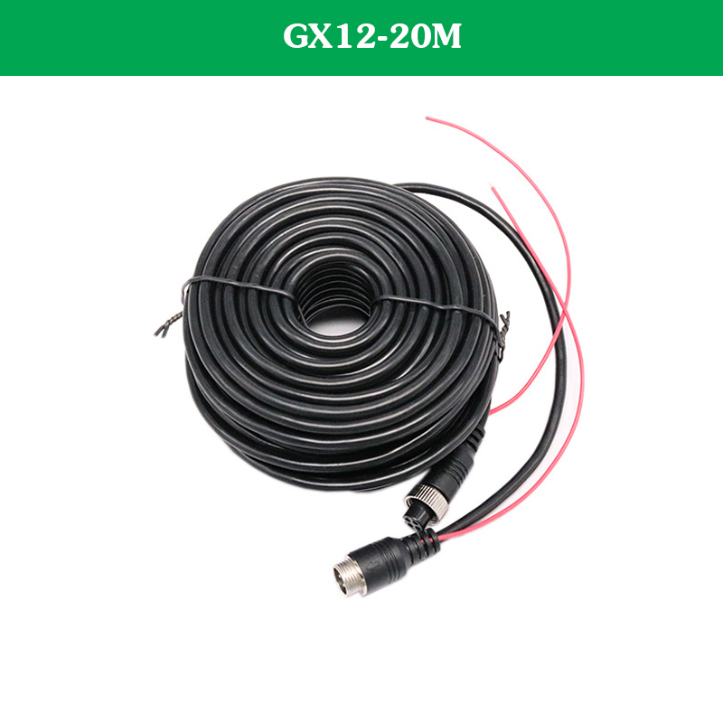 Dây Camera Lùi Xe Tải Jack GX12 4 Chân Có Dây Kích Màn Hình