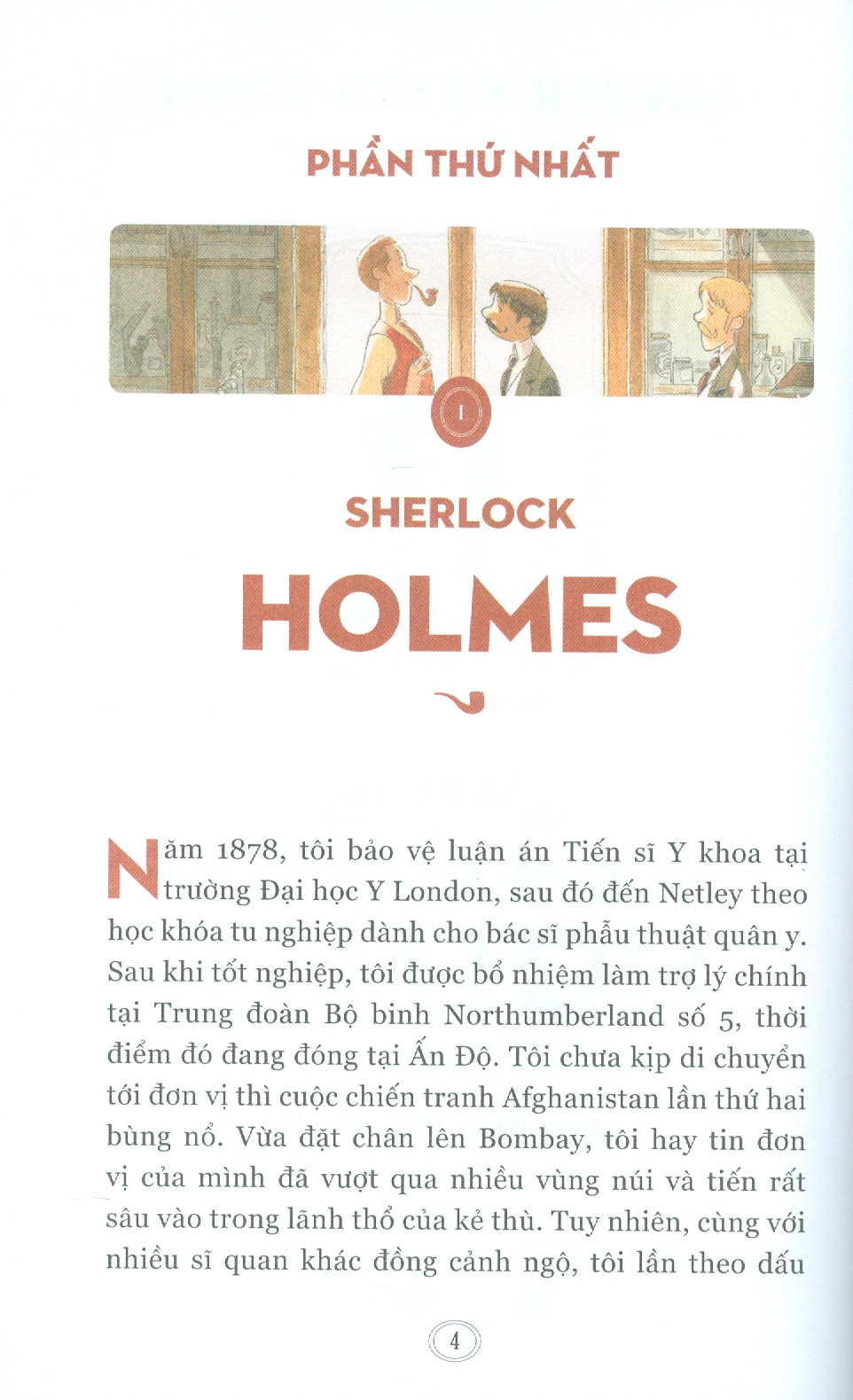 VỤ ÁN ĐẦU TIÊN CỦA SHERLOCK HOLMES - Cuộc điều tra màu đỏ – Arthur Conan Doyle -Vincent Mallié minh hoạ – Cẩm Vân dịch  - Thái Hà - NXB Hà Nội – Bìa mềm có minh hoạ